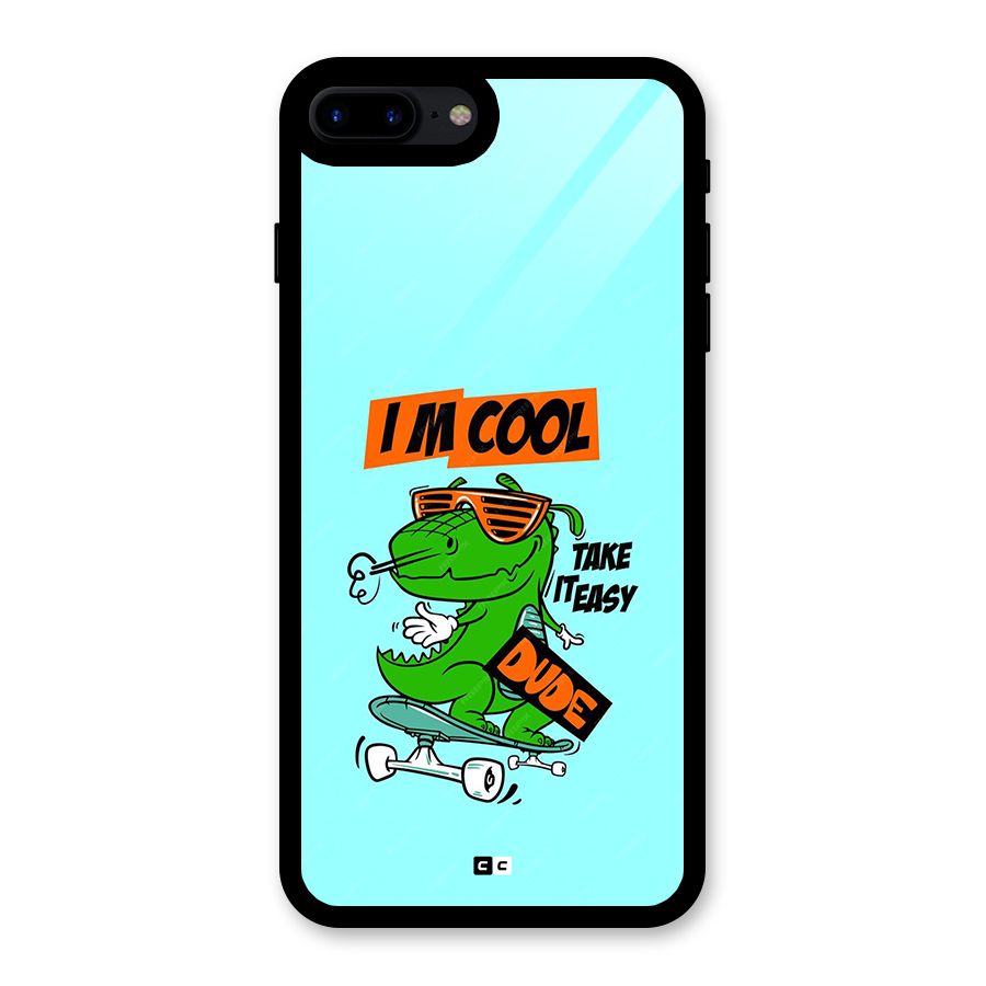 Cool Dude Glass Back Case for iPhone 8 Plus