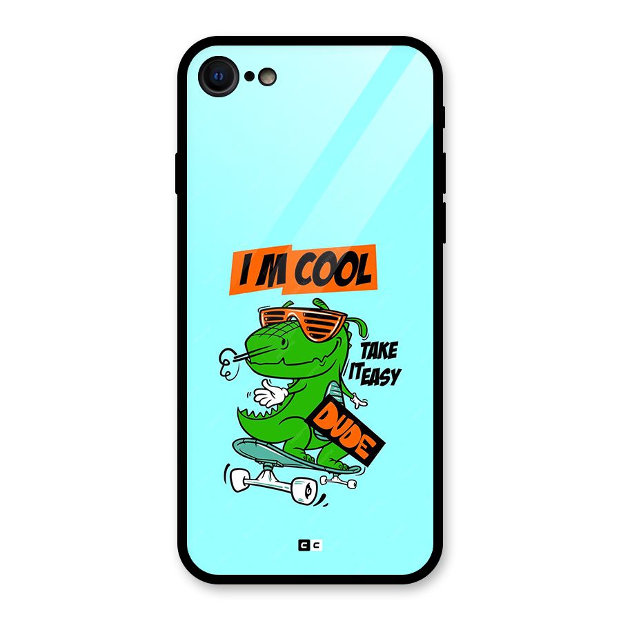 Cool Dude Glass Back Case for iPhone SE 2022