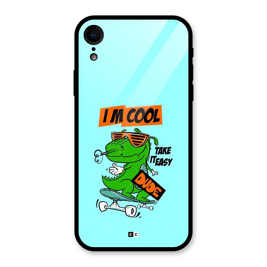 Cool Dude Glass Back Case for iPhone XR