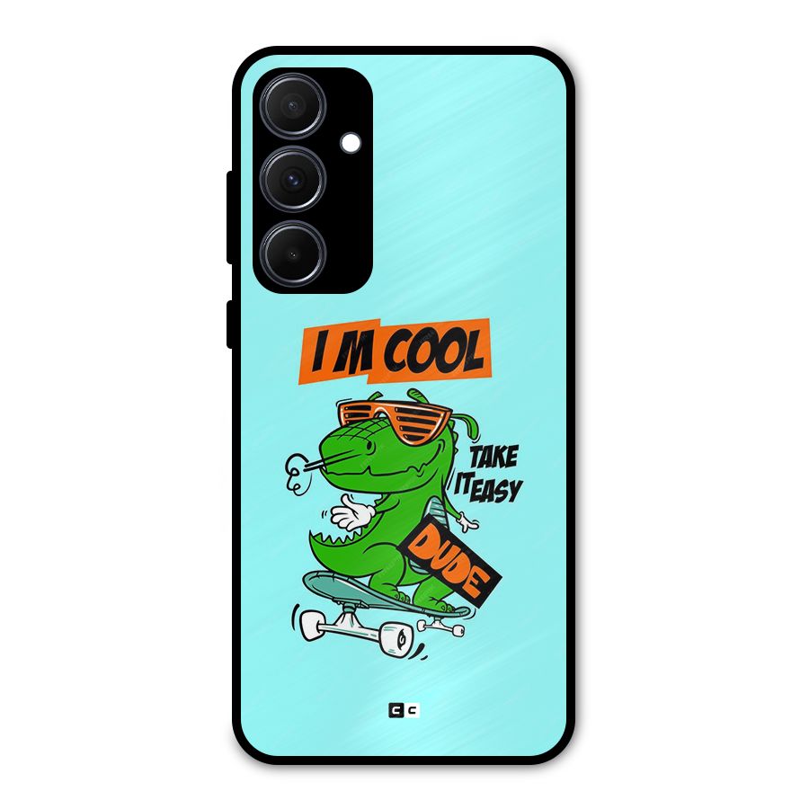 Cool Dude Metal Back Case for Galaxy A35