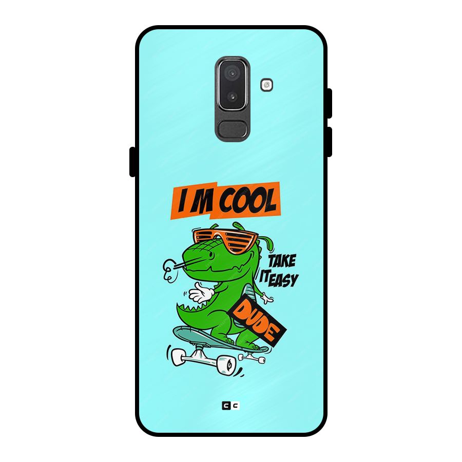 Cool Dude Metal Back Case for Galaxy On8 (2018)