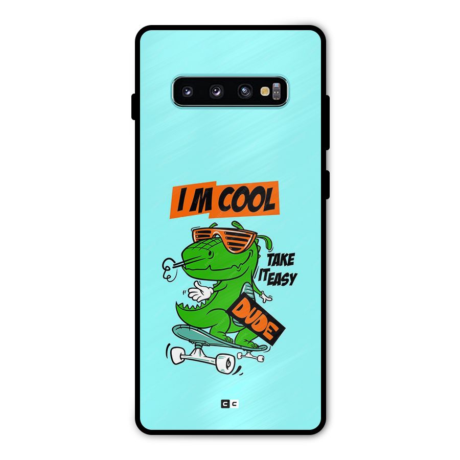 Cool Dude Metal Back Case for Galaxy S10 Plus