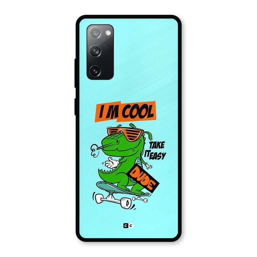 Cool Dude Metal Back Case for Galaxy S20 FE 5G