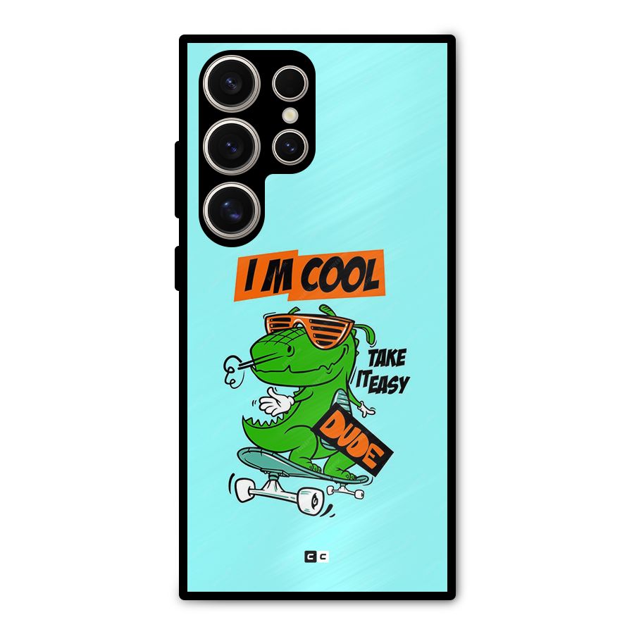Cool Dude Metal Back Case for Galaxy S24 Ultra