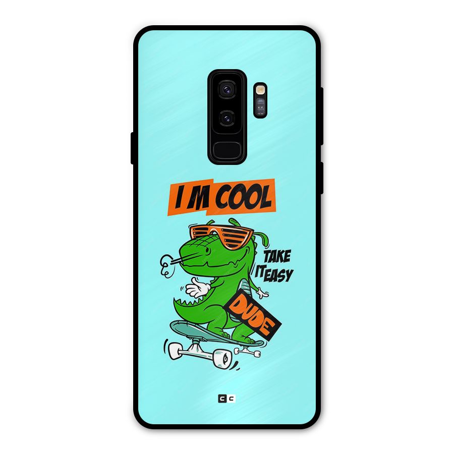 Cool Dude Metal Back Case for Galaxy S9 Plus