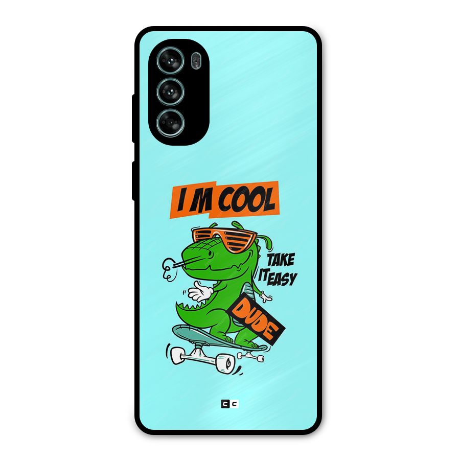 Cool Dude Metal Back Case for Moto G62