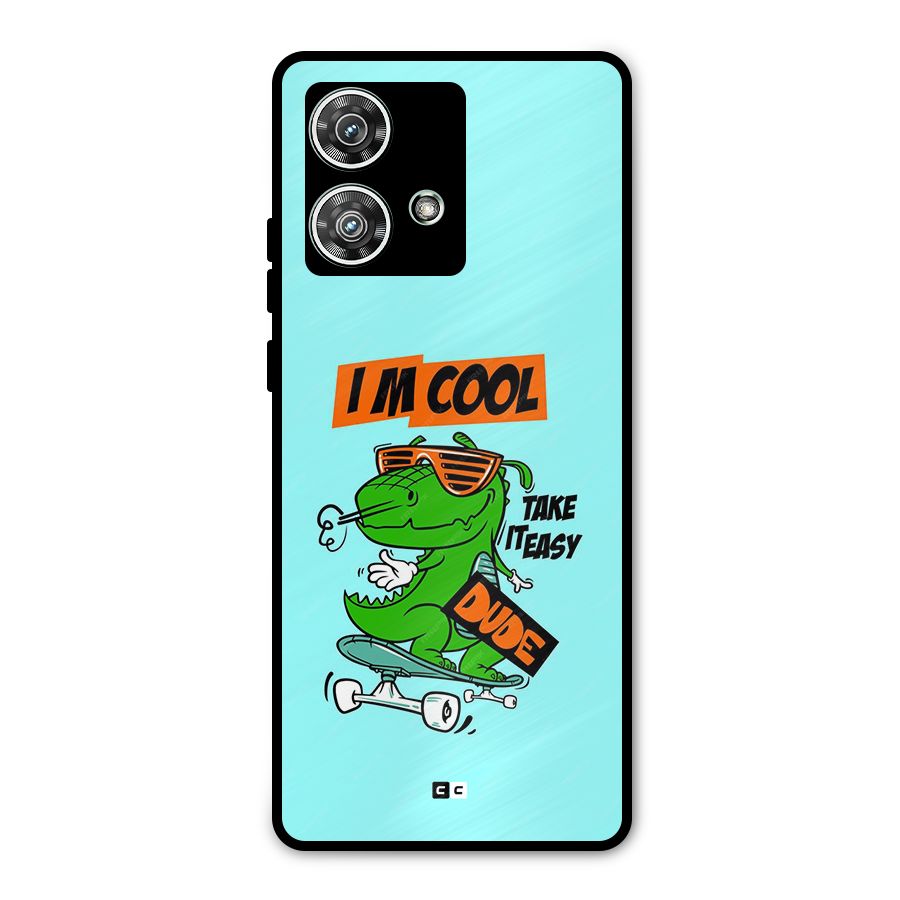 Cool Dude Metal Back Case for Motorola Edge 40 Neo