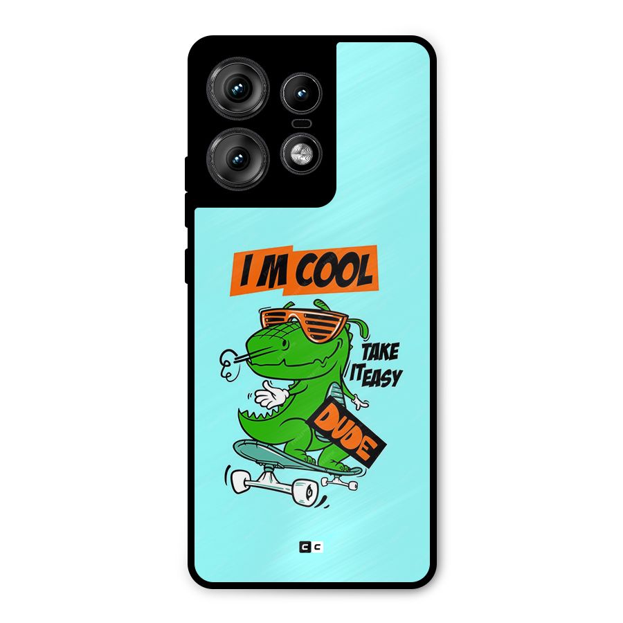 Cool Dude Metal Back Case for Motorola Edge 50 Pro