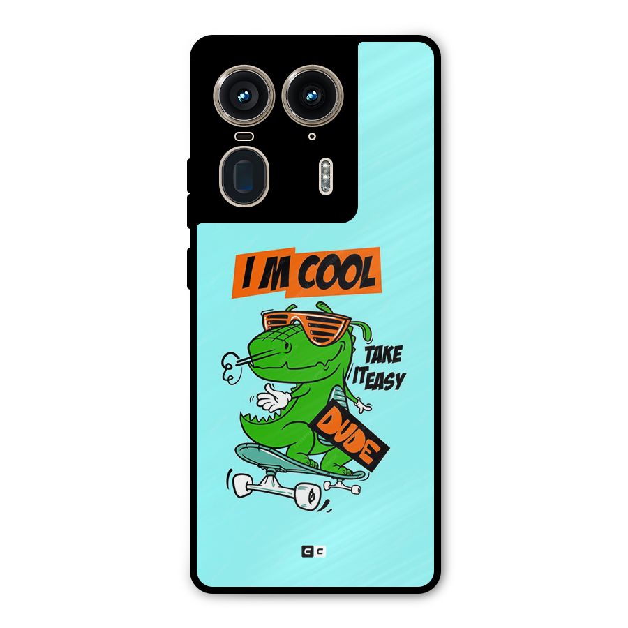 Cool Dude Metal Back Case for Motorola Edge 50 Ultra