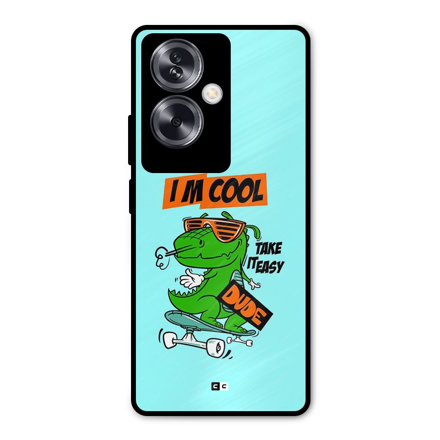 Cool Dude Metal Back Case for Oppo A79 5G