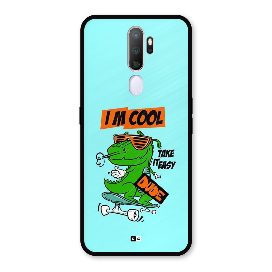 Cool Dude Metal Back Case for Oppo A9 (2020)