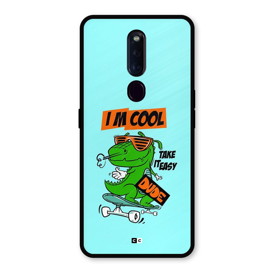 Cool Dude Metal Back Case for Oppo F11 Pro