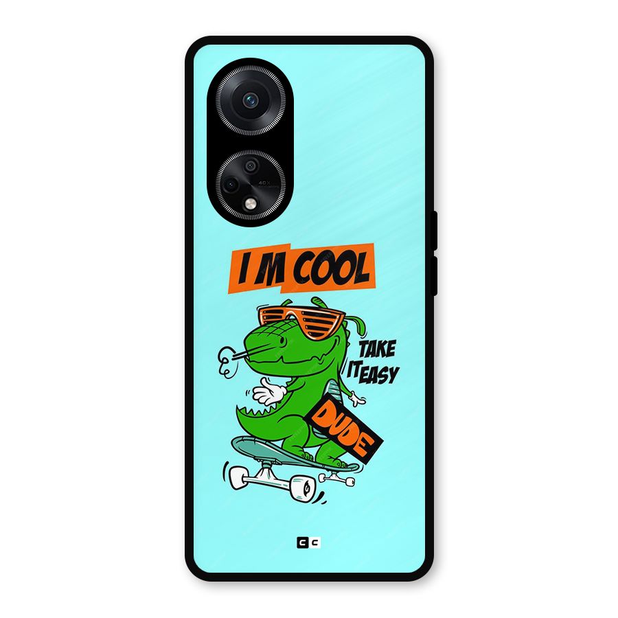 Cool Dude Metal Back Case for Oppo F23