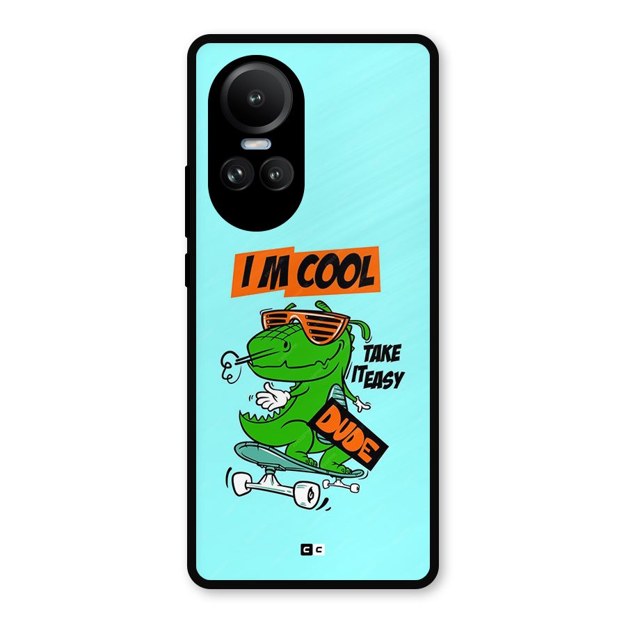 Cool Dude Metal Back Case for Oppo Reno10