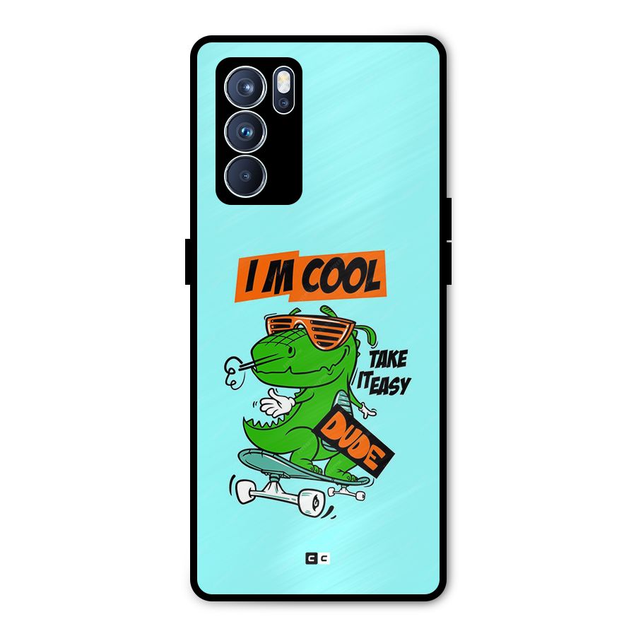 Cool Dude Metal Back Case for Oppo Reno6 Pro 5G