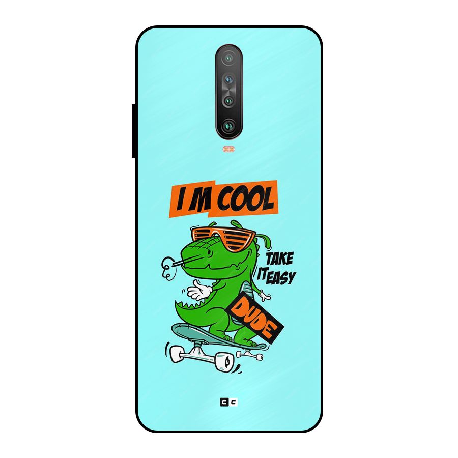 Cool Dude Metal Back Case for Poco X2