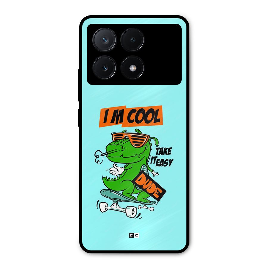 Cool Dude Metal Back Case for Poco X6 Pro