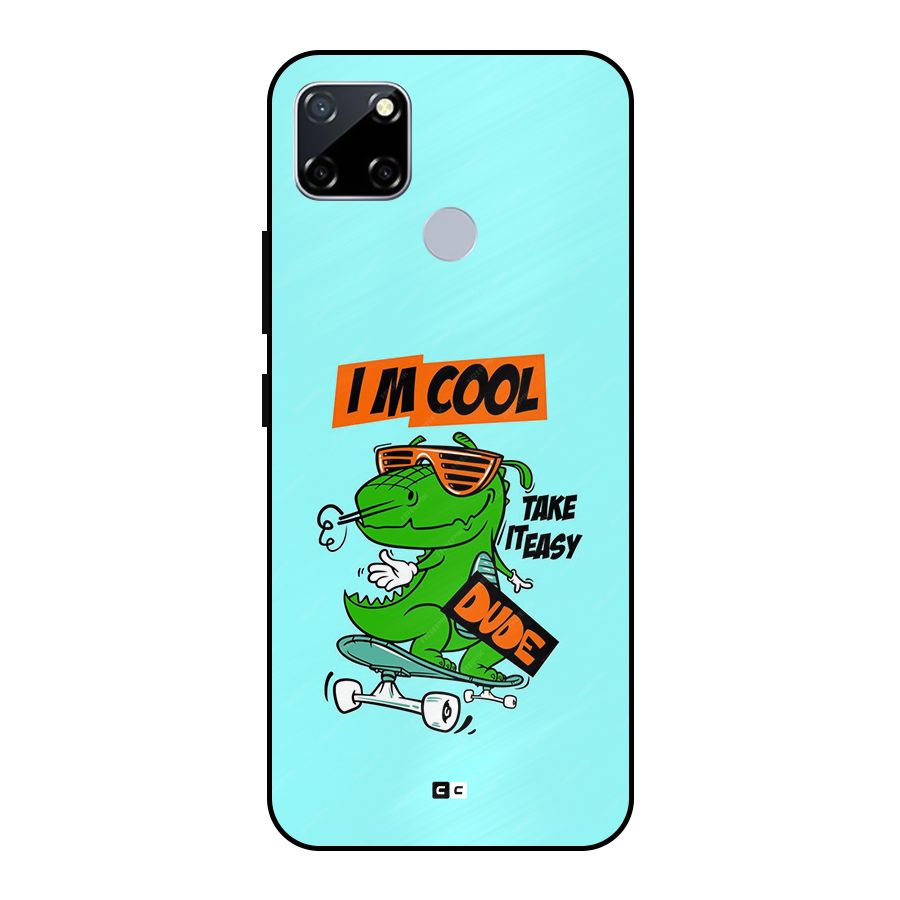 Cool Dude Metal Back Case for Realme Narzo 30A