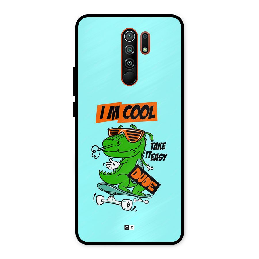 Cool Dude Metal Back Case for Redmi 9 Prime