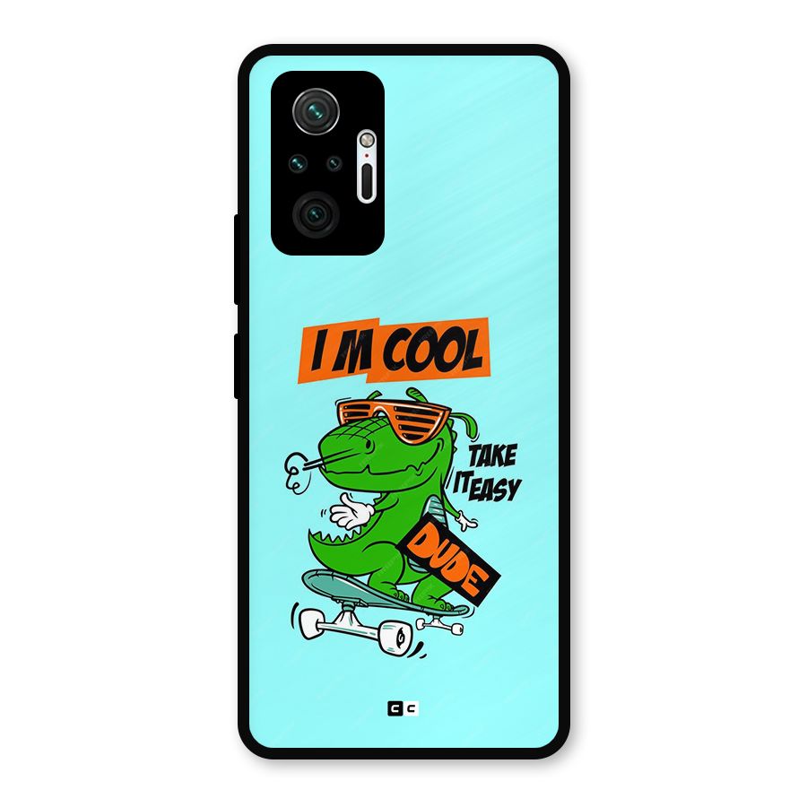 Cool Dude Metal Back Case for Redmi Note 10 Pro