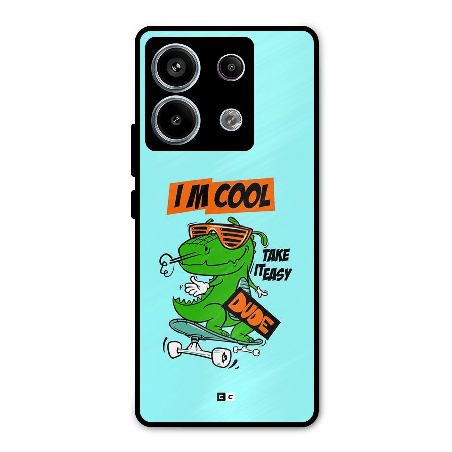 Cool Dude Metal Back Case for Redmi Note 13 Pro 5G