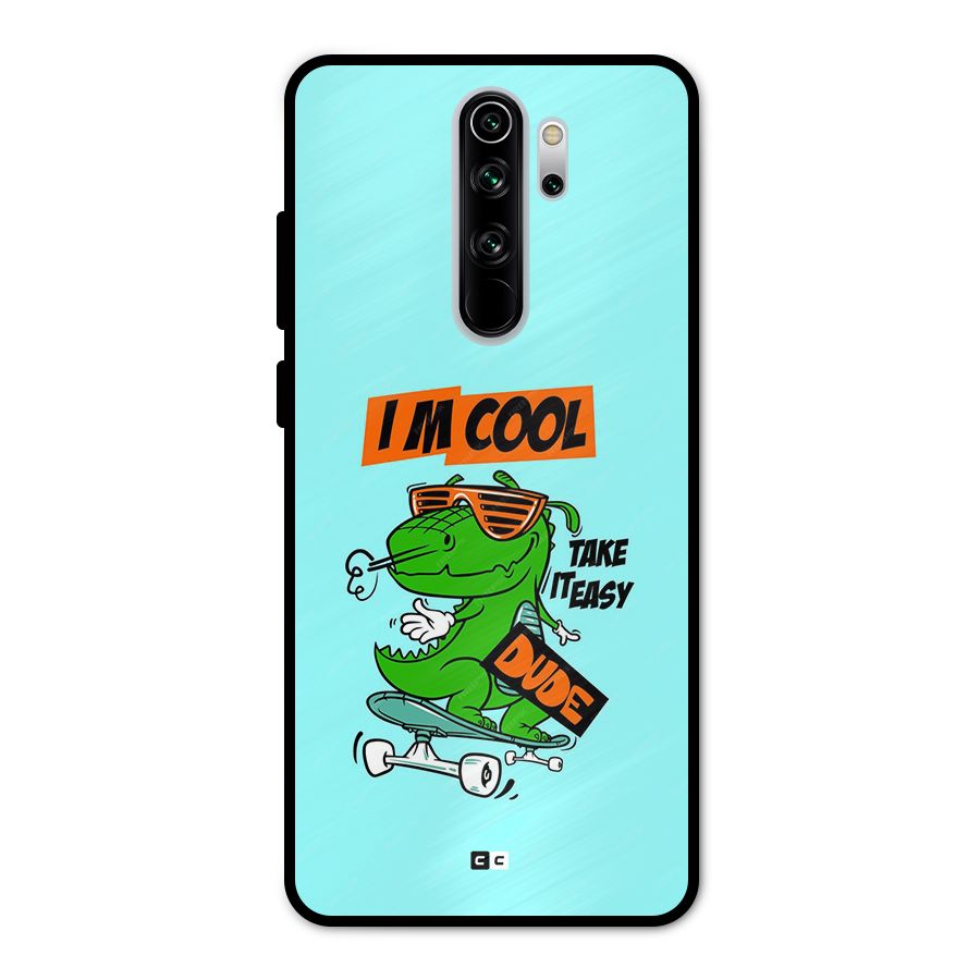 Cool Dude Metal Back Case for Redmi Note 8 Pro