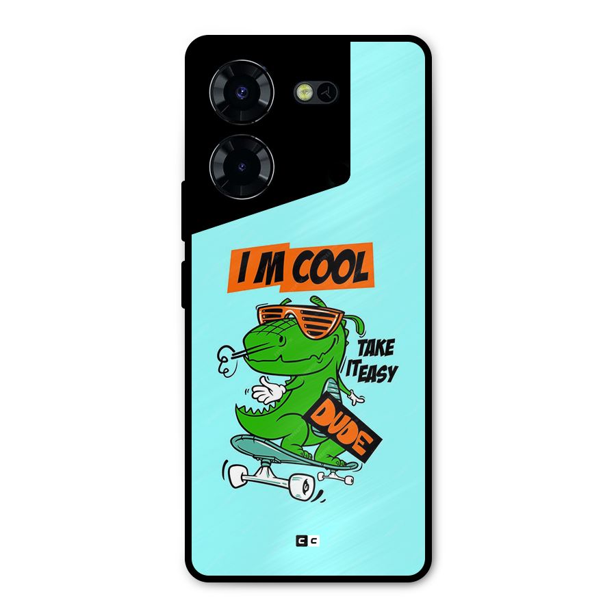 Cool Dude Metal Back Case for Tecno Pova 5 Pro 5G