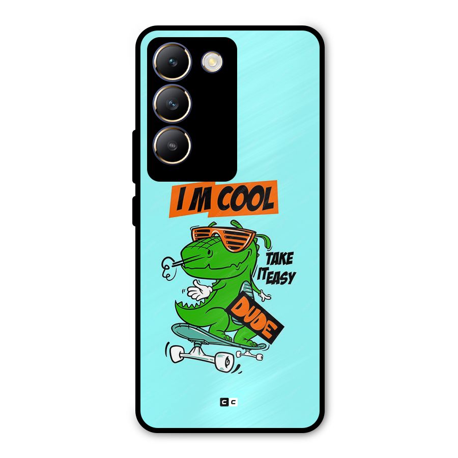 Cool Dude Metal Back Case for Vivo T3 5G