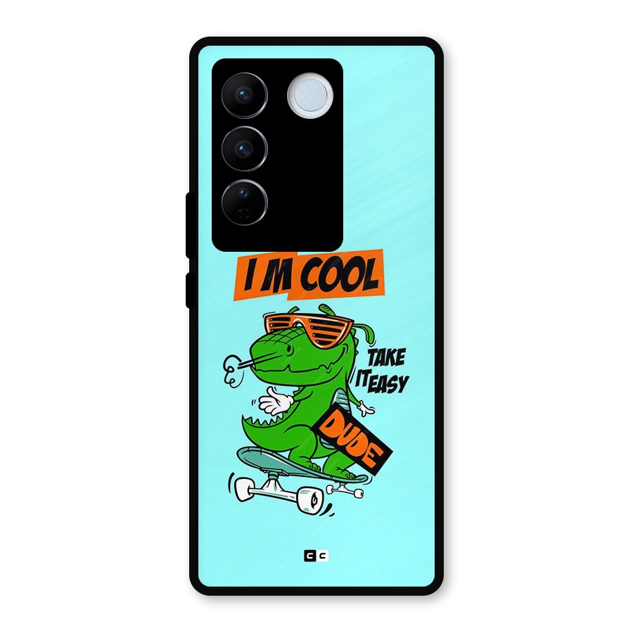 Cool Dude Metal Back Case for Vivo V27 Pro