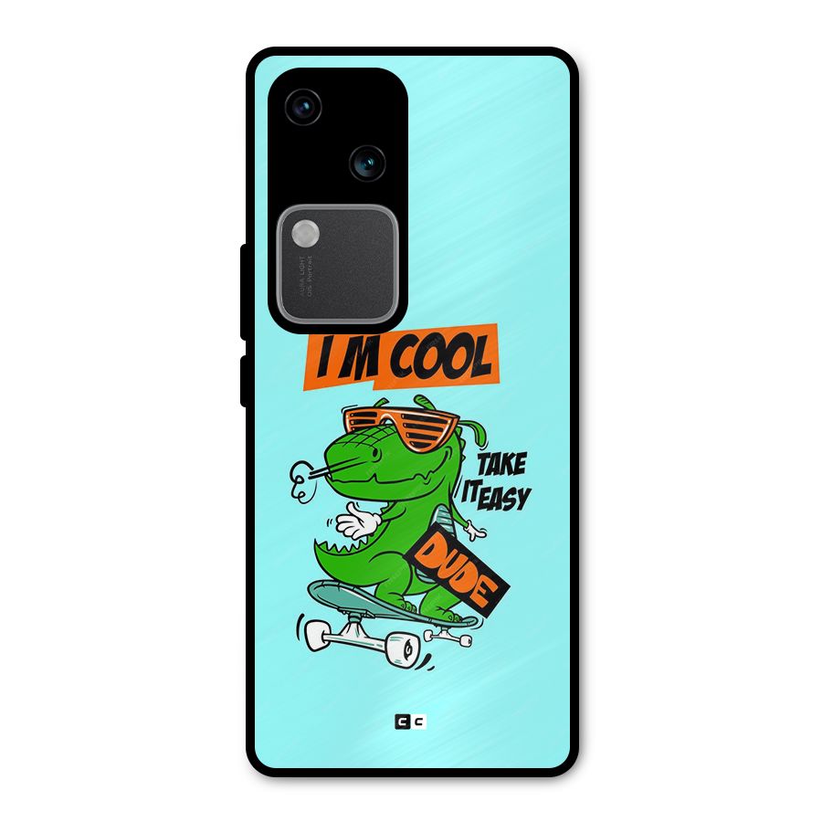 Cool Dude Metal Back Case for Vivo V30
