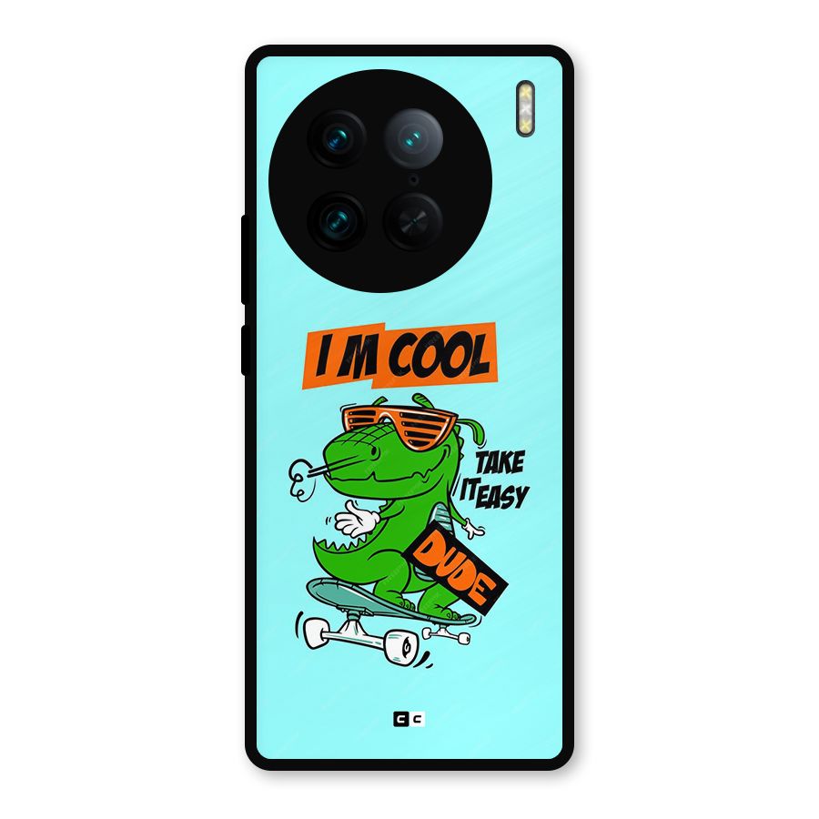 Cool Dude Metal Back Case for Vivo X90 Pro