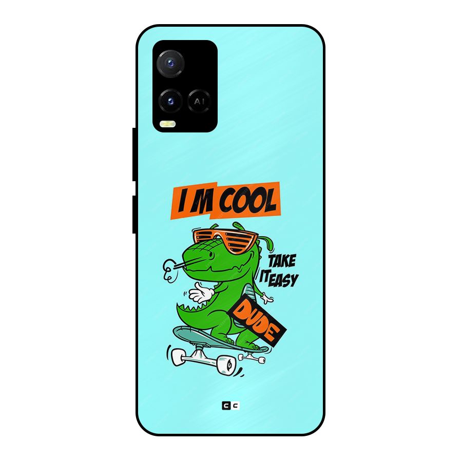 Cool Dude Metal Back Case for Vivo Y21 2021