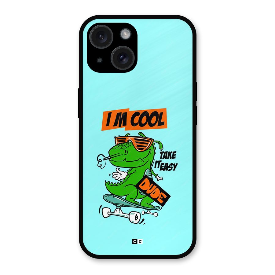 Cool Dude Metal Back Case for iPhone 15