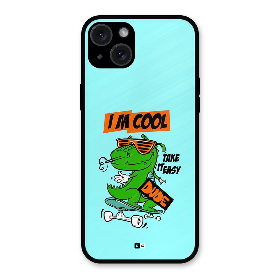 Cool Dude Metal Back Case for iPhone 15 Plus