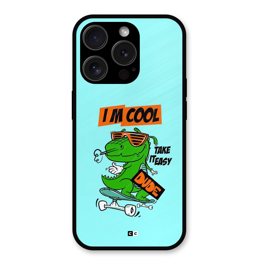 Cool Dude Metal Back Case for iPhone 15 Pro