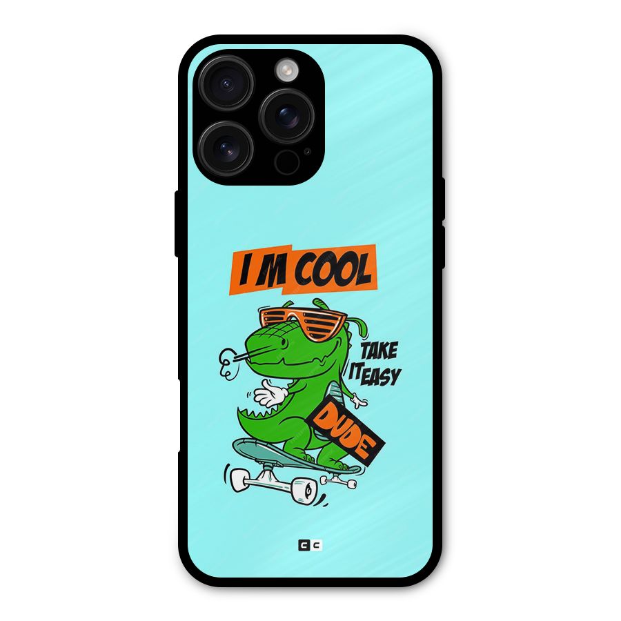 Cool Dude Metal Back Case for iPhone 16 Pro Max