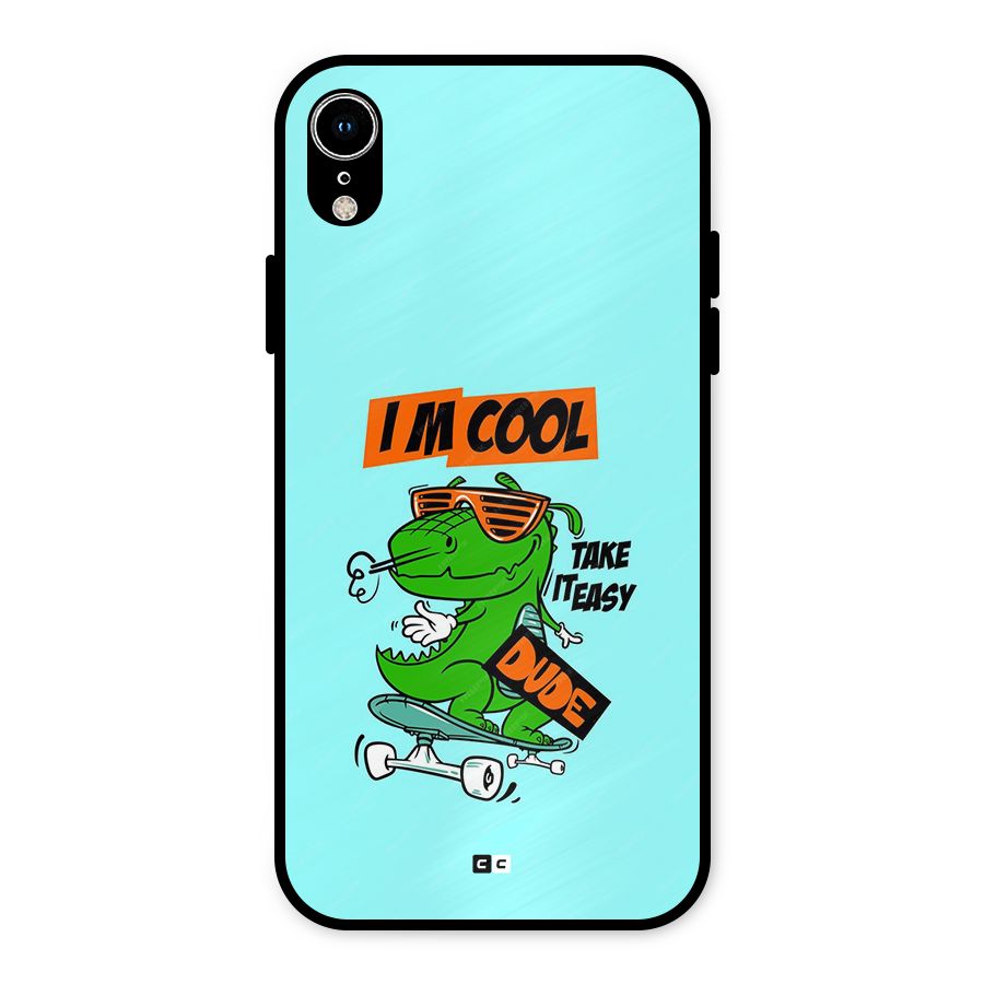 Cool Dude Metal Back Case for iPhone XR