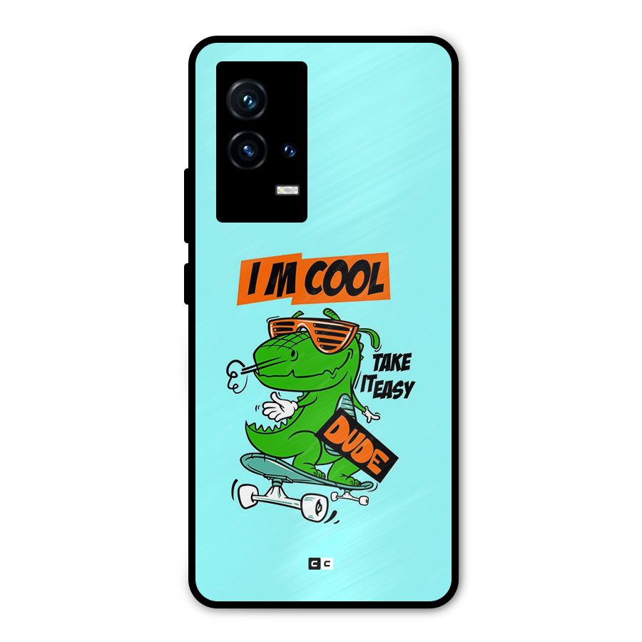 Cool Dude Metal Back Case for iQOO 9 5G