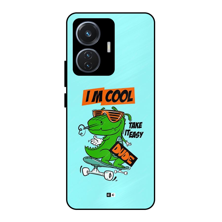 Cool Dude Metal Back Case for iQOO Z6 44W