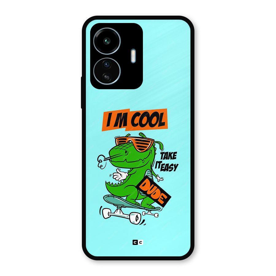 Cool Dude Metal Back Case for vivo iQOO Z6 Lite 5G
