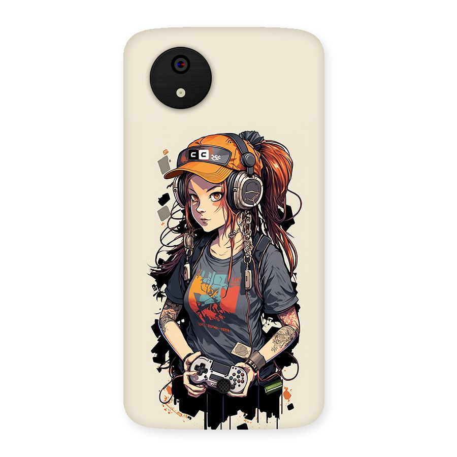 Cool Gamer Girl Back Case for Canvas A1  AQ4501
