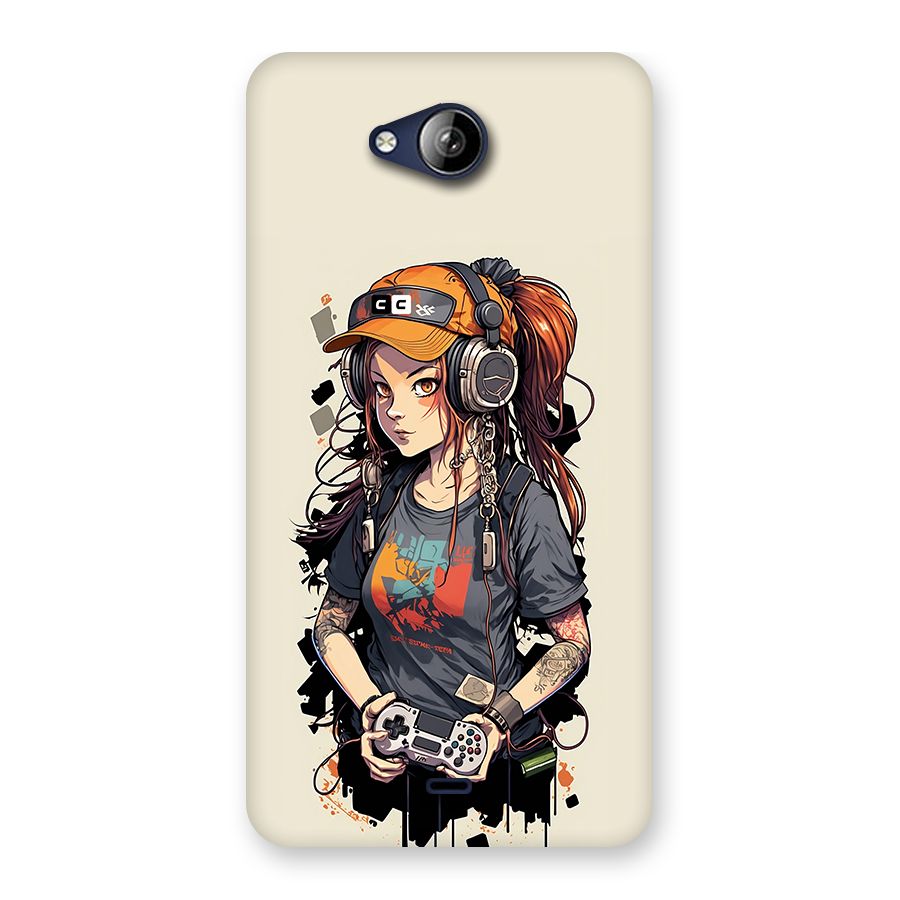 Cool Gamer Girl Back Case for Canvas Play Q355