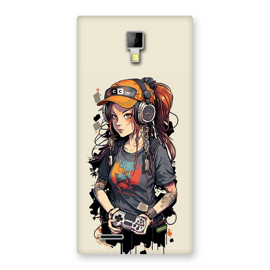 Cool Gamer Girl Back Case for Canvas Xpress A99