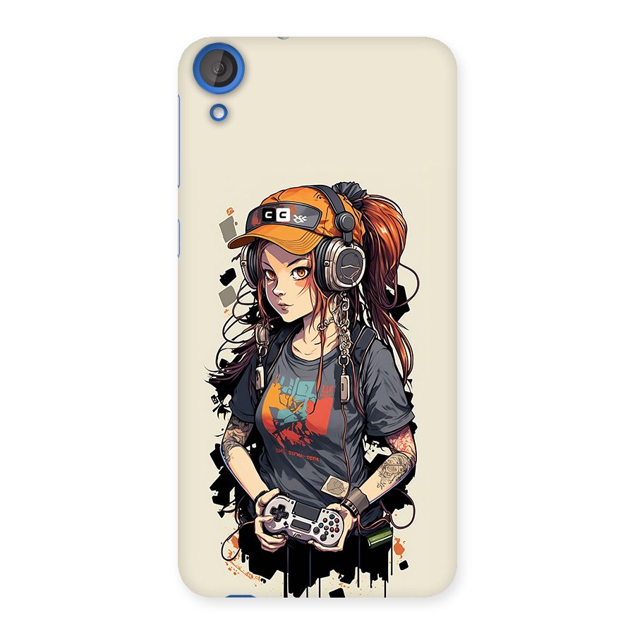 Cool Gamer Girl Back Case for Desire 820
