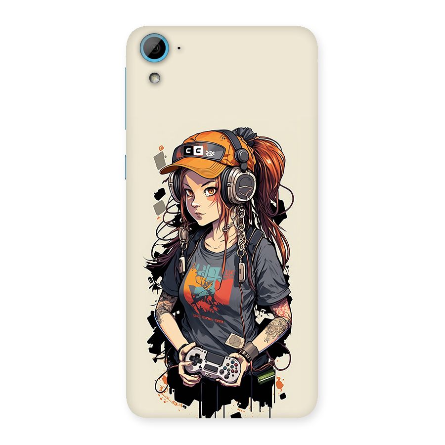 Cool Gamer Girl Back Case for Desire 826