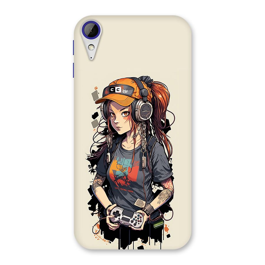 Cool Gamer Girl Back Case for Desire 830