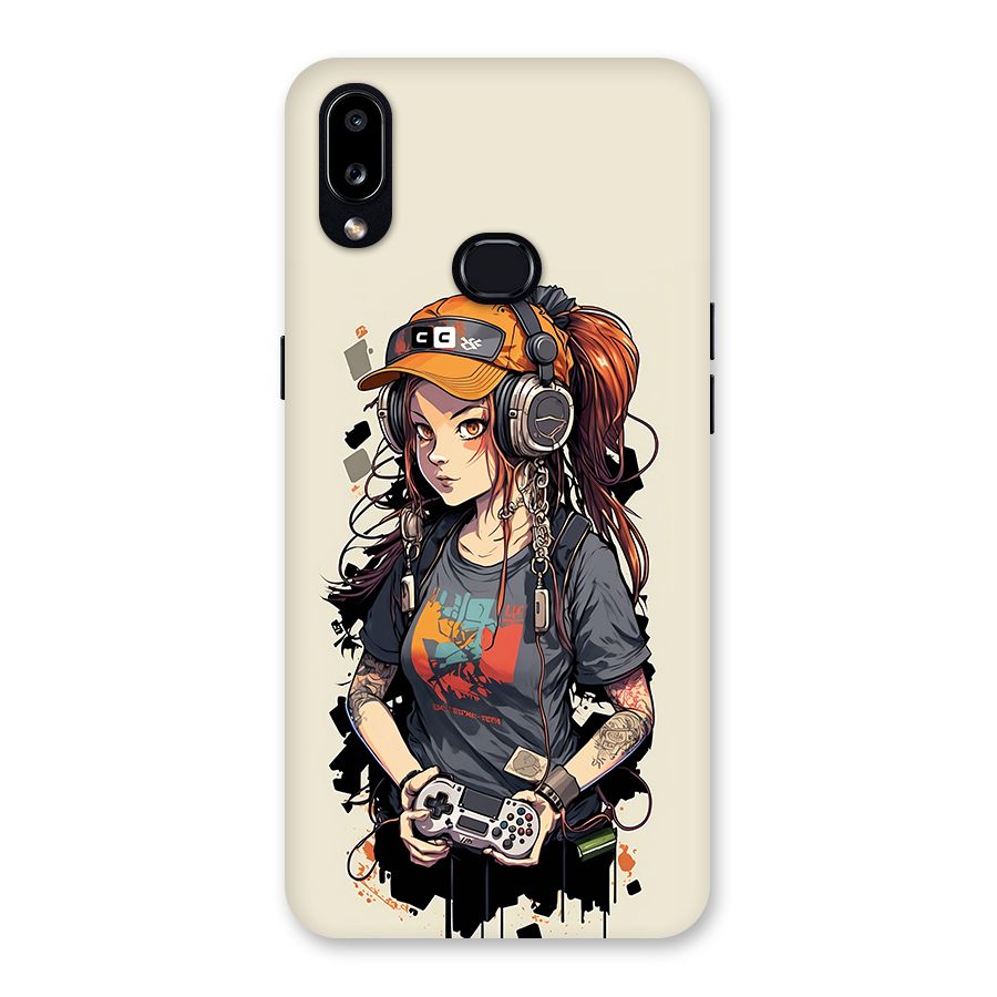 Cool Gamer Girl Back Case for Galaxy A10s