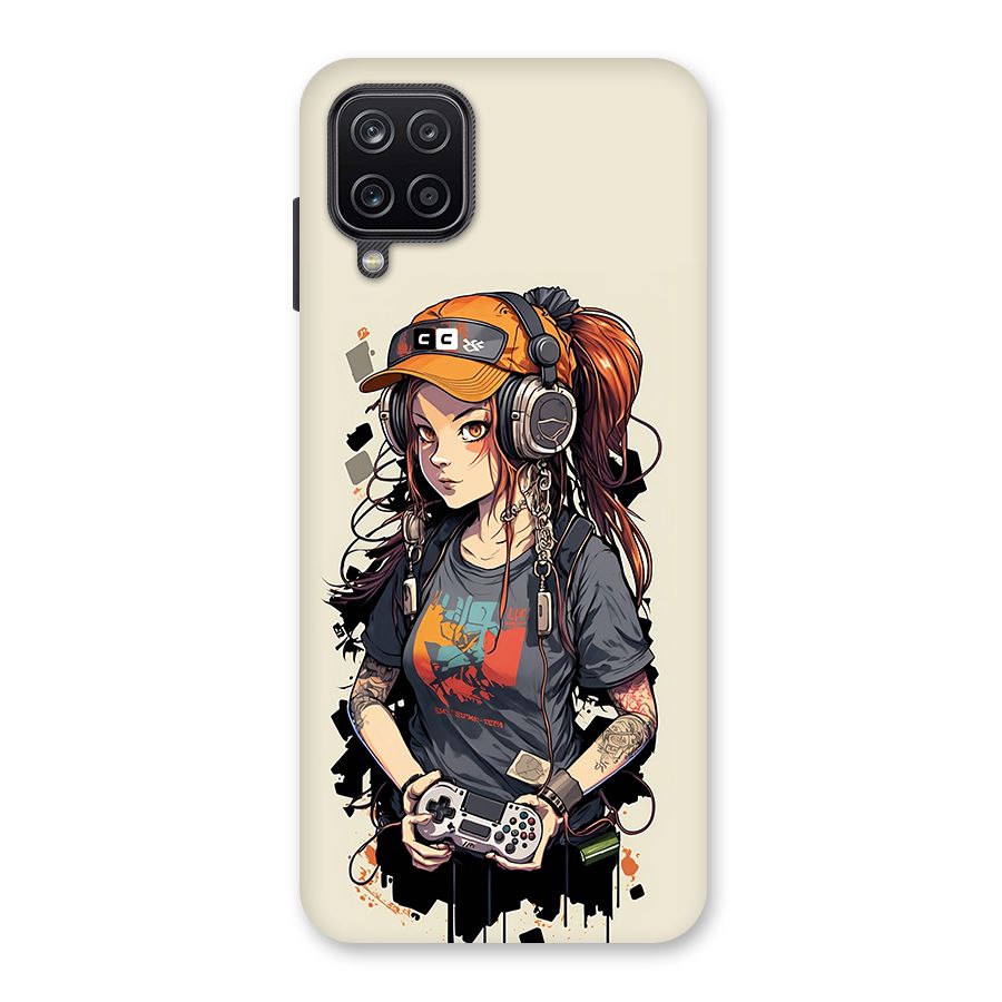 Cool Gamer Girl Back Case for Galaxy A12
