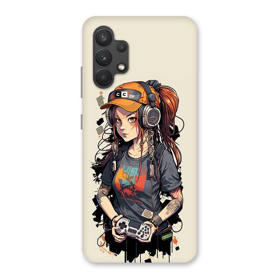 Cool Gamer Girl Back Case for Galaxy A32