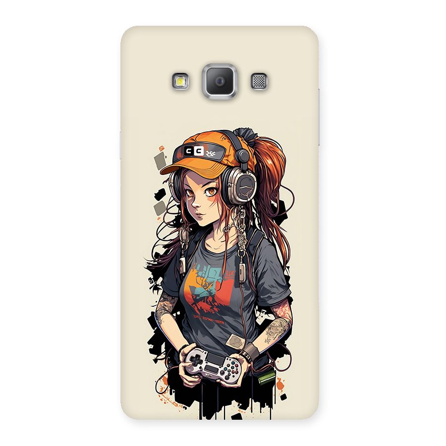 Cool Gamer Girl Back Case for Galaxy A7